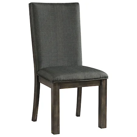 Transitional Side Chair with Upholstered Seat and Back